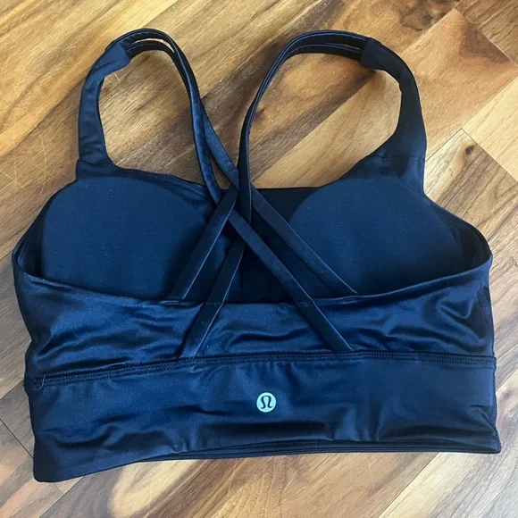 Lululemon Energy Longline Bra Satin Shine, size 6, NEW